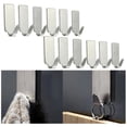 thumbnail image 2 of Guozer Clearance Self Adhesive Hooks for Hanging 12PCS Metal Hooks for Closet Kitchen Hooks for Hanging Utensils Small Hooks for Dormitories, Classrooms, Rentals, 2 of 8