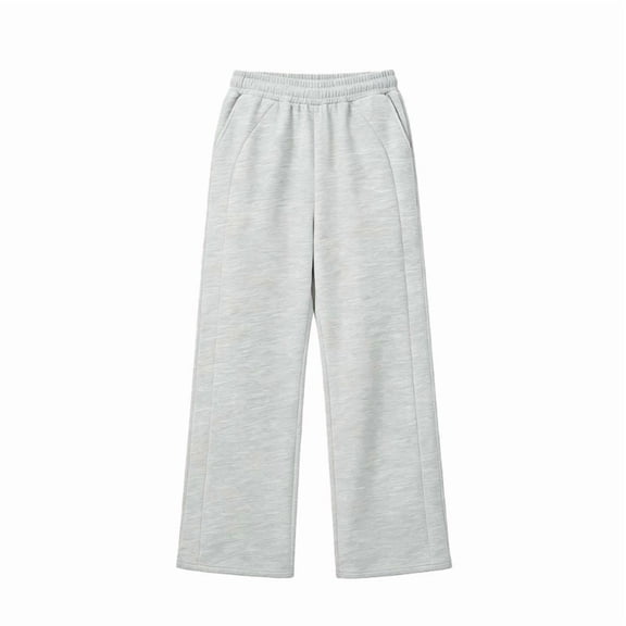 Shadoumai Children's Solid Color Sporty Casual Pants Soft Lightweight Daily Wear Sweatpants Sporty Casual Pants for Kids Girls Boys,Girls Uniform Pants 11-12 Years