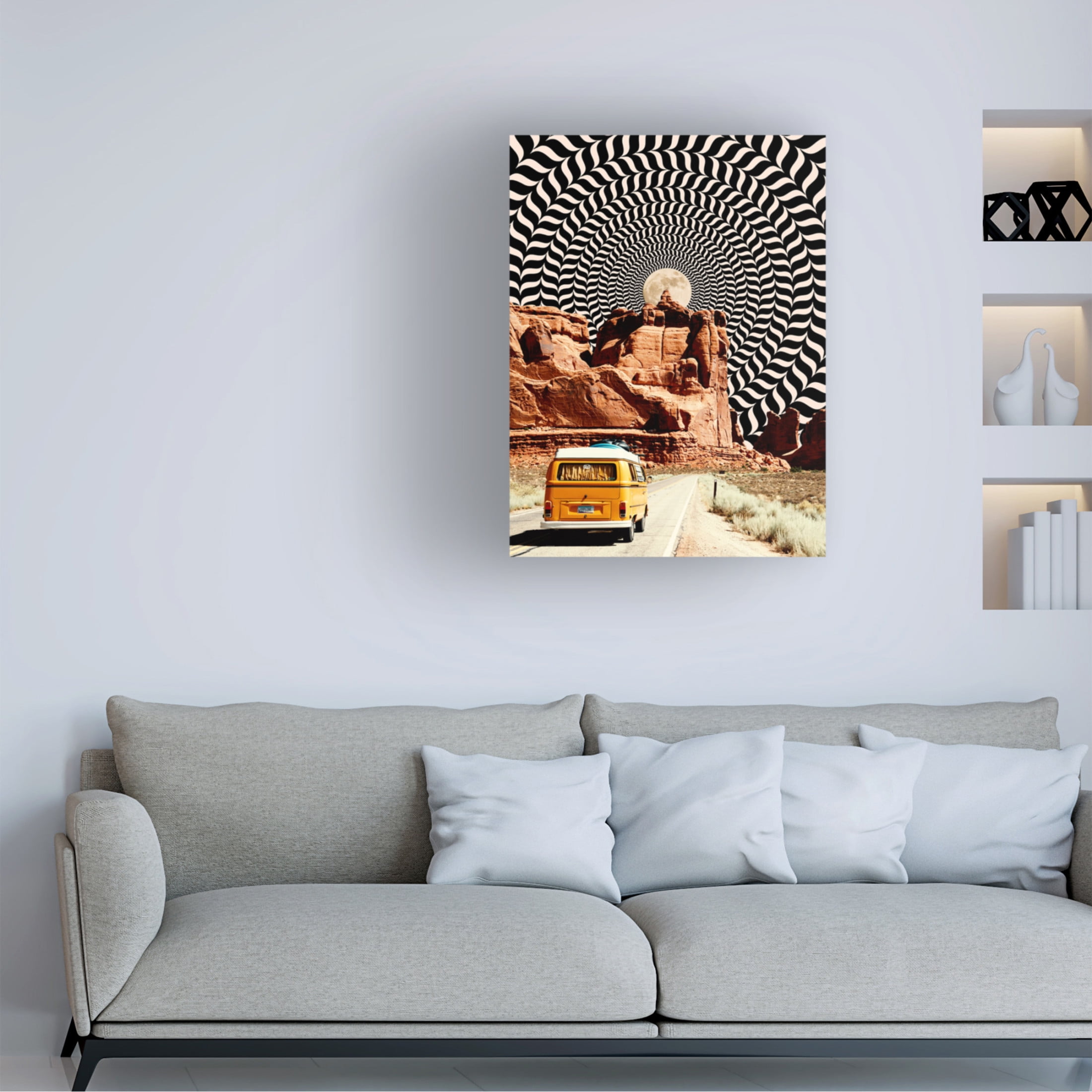 Trademark Fine Art Taudalpoi  The Real Road Trip Canvas Wall Art