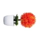 thumbnail image 3 of Planta artificial en maceta, simulación de bolas, vegetación, decoración, oficina en casa, centro de mesa, planta falsa, naranja rojo Inevent HA7629-02B, 3 of 6