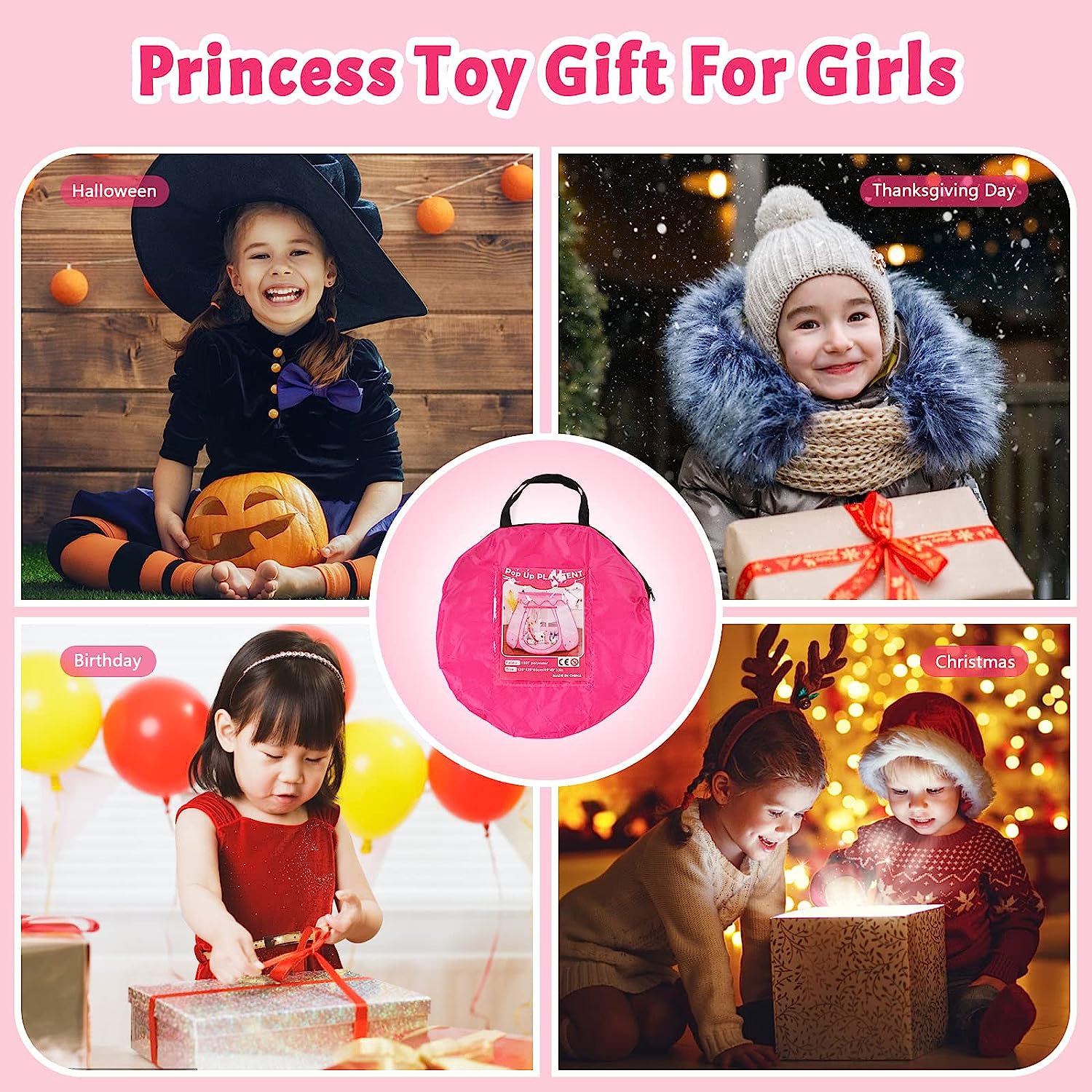 Beeprincess Princess Playhouse Tent Pink photo 8
