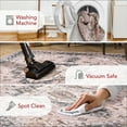 thumbnail image 2 of nuLOOM Sasha SpinClean Machine Washable Medallion Area Rug, 6' x 6', Square, Sasha Light Pink, 2 of 13