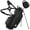 Black, variant on Sturdum Golf Stand Bag Lightweight Carry Bag with 7-Way Dividers, Cooler Pocket, Adjustable Shoulder Strap, 900D Weather-Resistant Fabric for Men Women
