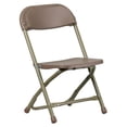 thumbnail image 1 of Kids Brown Plastic Folding Chair, 1 of 9