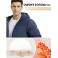 thumbnail image 4 of Men's Heavy Winter Coat Waterproof Sorona Quilted Performance Parka Jacket Men with Hood, 4 of 7
