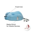 thumbnail image 4 of Memory Foam Travel Pillow, Neck Pillow by Poraty with Travel Bag (Light Blue), 4 of 4