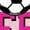 HEATHER PINK, variant on Instant Message - Love Soccer - Youth Girls Fitted Short Sleeve T-Shirt