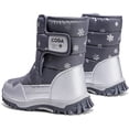 thumbnail image 4 of Girls Boys Snow Boots Winter Outdoor Waterproof Slip Resistant Cold Weather Shoes (Toddler/Little Kid/Big Kid), 4 of 7