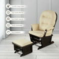 thumbnail image 3 of Topbuy Ergonomic Rocking Chair Baby Nursery Chair Glider with Ottoman Light Beige, 3 of 10