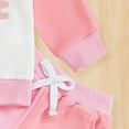 thumbnail image 6 of Yindaity Baby Girl Clothes Toddler Baby Girl Clothes 3 6 9 12 18 24 Months Fall Outfits Solid Long Sleeve Sweatshirt Tops + Pants Set, 6 of 8