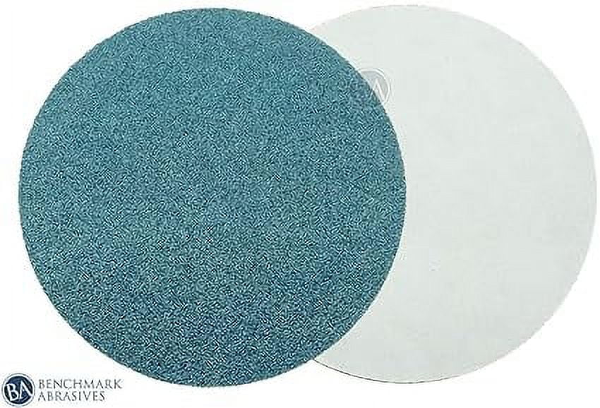 Benchmark Abrasives 6" Premium Zirconia No Hole PSA Discs, Self Adhesive Random Orbital Sander Discs for Sanding Polishing on Metal Wood Fiberglass (10 Pack) - 40 Grit