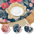 thumbnail image 4 of Pioneer Flower Floral Print Pattern Round Fitted Tablecloth with Elastic Edge,Dining Table Cover Waterproof,Outdoor Round Tablecloth for Camping,Dining,Indoor and Outdoor, 4 of 7
