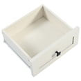 thumbnail image 3 of Farmhouse Kitchen Island with Sliding Barn Doors & Power Outlets - 53.7" White, 3 of 8