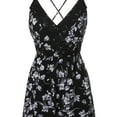 thumbnail image 3 of FashionOutfit Women's Off-Shoulder Lace Up Open Back Floral Print Romper Jumpsuit, 3 of 3