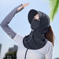 thumbnail image 4 of Windproof Hat Windproof Face Mask Casual and Fashionable Solid Color Ice Silk Sunscreen Mask and Hat for Head, Face, and Neck Protection, 4 of 5