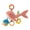 Pink, variant on 2. Multicolor Nursery Toy Featuring Gentle Sounds, Detachable Rings for Cognitive Play & Secure StrollerAttachment