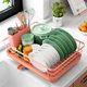 thumbnail image 1 of Kitsure Escurreplatos - Escurreplatos que ahorra espacio, escurreplatos para encimera de cocina, escurridor de cocina de acero inoxidable duradero con soporte para cubiertos, escurridor para platos, c, 1 of 4