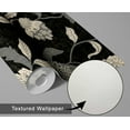 thumbnail image 6 of S4Sassy Peel And Stick Wall Covering, Floral Removable Wallwrap - Black Instant Wall Makeover Mural For Bathroom, Laundry Room, Closet Interior - Self-Adhesive Wallpaper Vinyl -25"X 60", 6 of 9