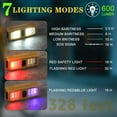 thumbnail image 3 of Small Rechargeable EDC Flashlight, Clip on Running Lights Gift for Runners, Safety Bike Lights for Dog Walking at Night, Hands Free Running Accessories Gear for Women Men (2, Beige), 3 of 15