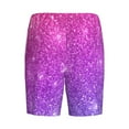 thumbnail image 5 of Gaeub Pink Purple Glitter Printed Men's Short Pajama Pants, Lightweight Lounge & Sleep Bottoms Keep You Cool - 4X-Large, 5 of 9