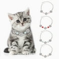 thumbnail image 2 of Flmtop Dog Collar Sparkling Lobster Clasp Design with Extension Chain Adjustable Shiny Visual Effect Dress Up Copper Cat Dog Shiny Rhinestone Collar Pet Necklace Pet Supplies, 2 of 11