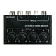 thumbnail image 1 of Mini 4 Channel Passive Mixer Compact Musical Instrument CD Player Computer Stereo Hub Mixer, 1 of 5