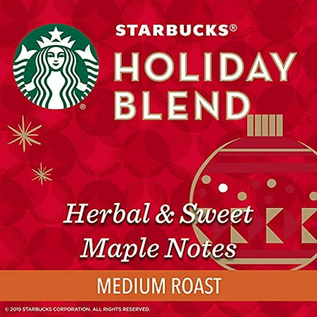 Starbucks® Holiday Blend Medium Roast Ground Coffee K-Cup® Pods 72 ct Box