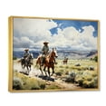 thumbnail image 2 of Designart "Life on the Ranch for the Cowboy" Cowboys Floater Framed Wall Decor, 2 of 7