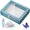 Blue, variant on Insect Display Case Bug Display Case Box Collection with Clear Lid and Mat Acrylic Top EVA Foam Pinning Board and 100 Pcs Pins Shadow Box for Bug Butterfly Insect Specimen(Black)