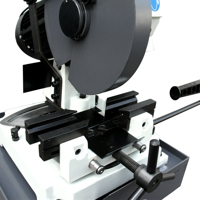 KAKA Industrial CS 9 Metal Cutting Chop Saw Circular Saw 9 lnch Saw Blade High Speed Steel Blade Heavy Duty Double Clamping Vice Miter Saw Swivel