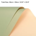 thumbnail image 2 of Double Sided Color Flower Wrapping Paper Yellow-Green+Champagne 22.8"x22.8" Waterproof 10 Pack, 2 of 7