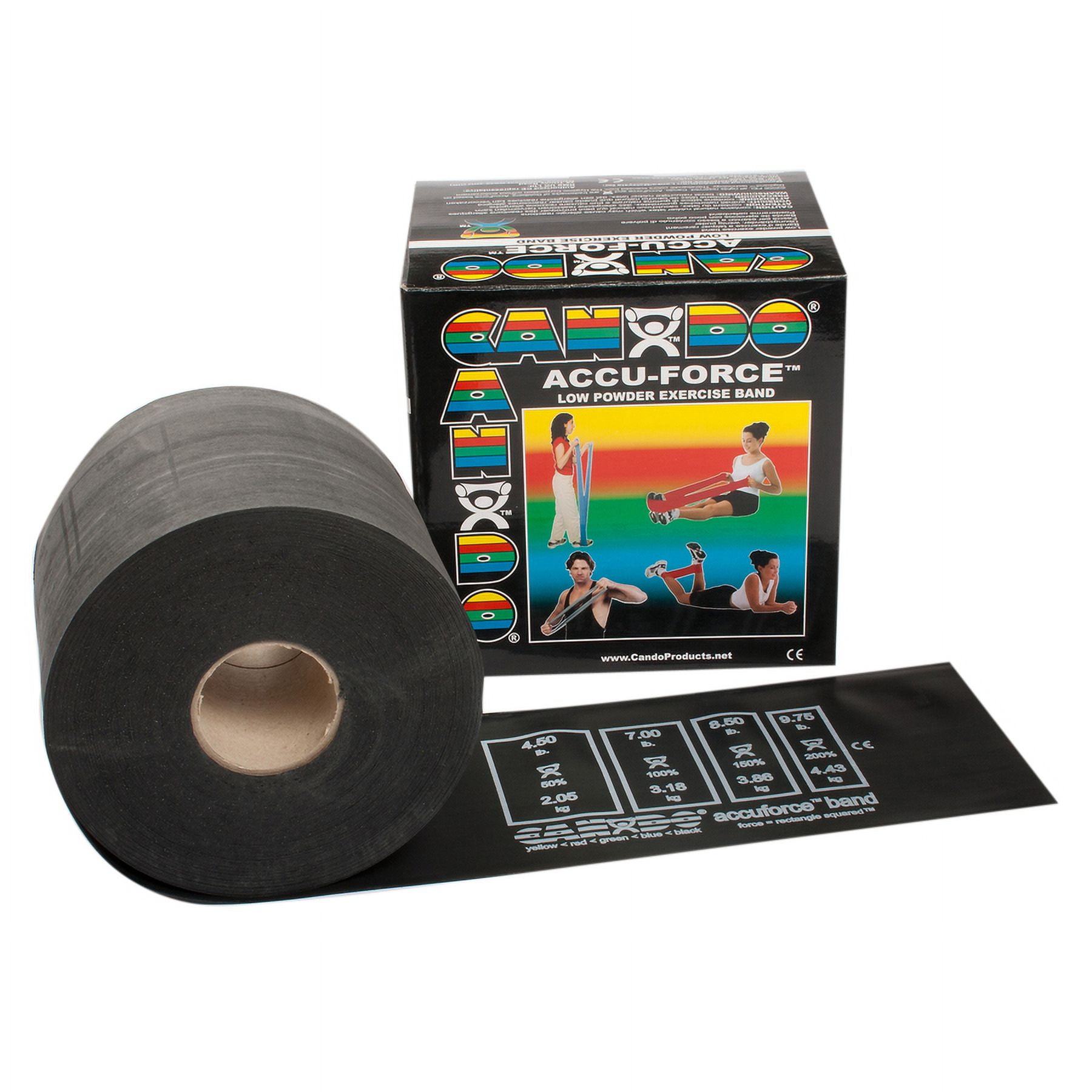 CanDo AccuForce Low-Powder Exercise Fitness Band - 50 Yard Roll