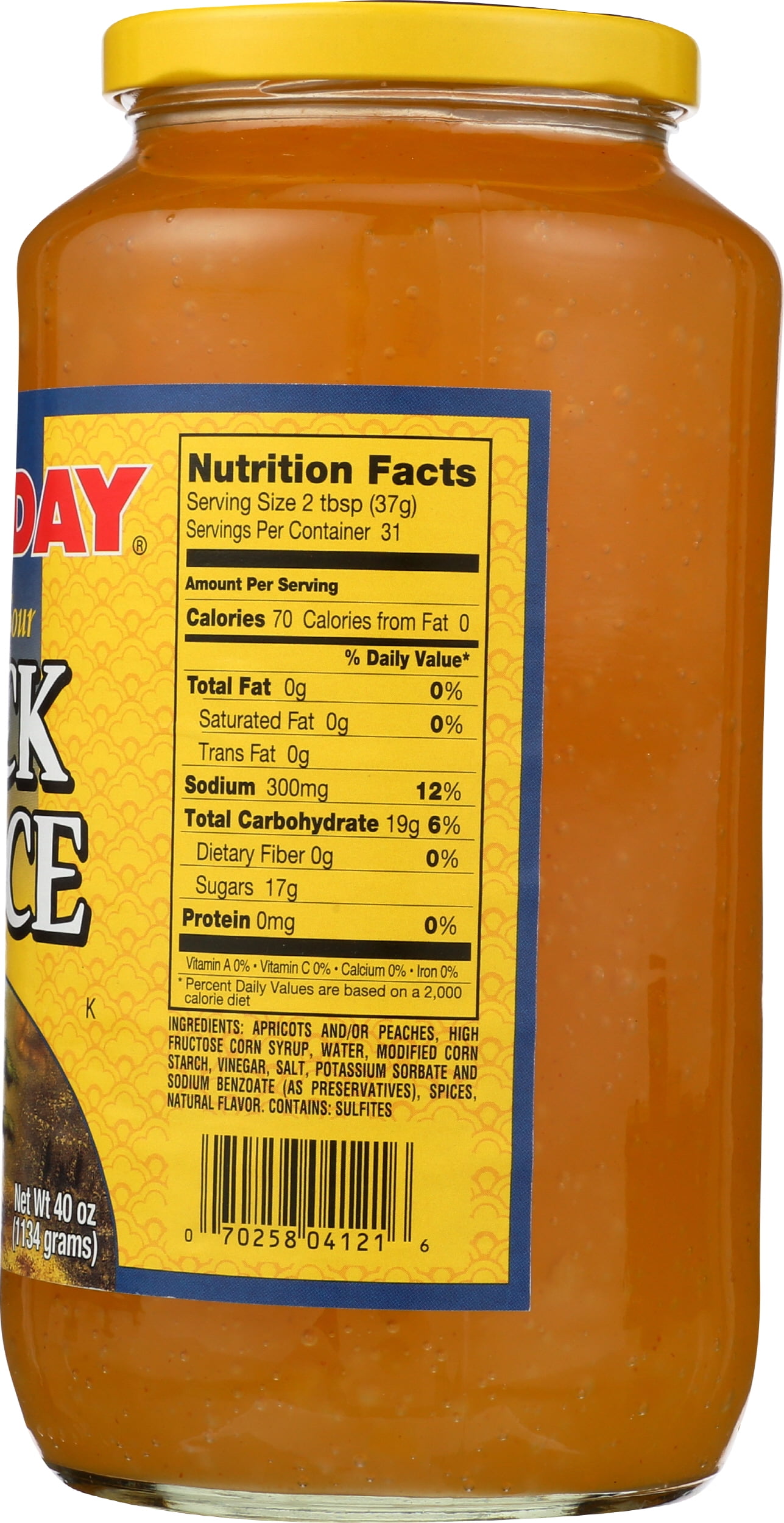 Pack of 6, Dai Day Sweet and Sour Duck Sauce, 40 oz