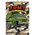 thumbnail image 1 of ZHANZZK Camo Truck Clipboard Hardboard Wood Nursing Clip Board and Pull for Standard A4 Letter 13x9 inches, 1 of 5