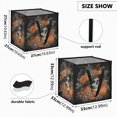 thumbnail image 3 of Home Organizer Foldable Fabric Storage Bin With Handle Skull Pumpkins, 3 of 7