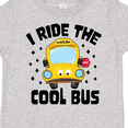 thumbnail image 4 of Inktastic I Ride the Cool Bus with Yellow Bus Boys or Girls Toddler T-Shirt, 4 of 5
