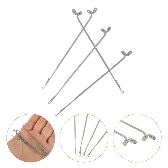 ROSENICE Jewelry Making Beading Needles 10Pcs Silver Iron for Bead Stringing and Weaving