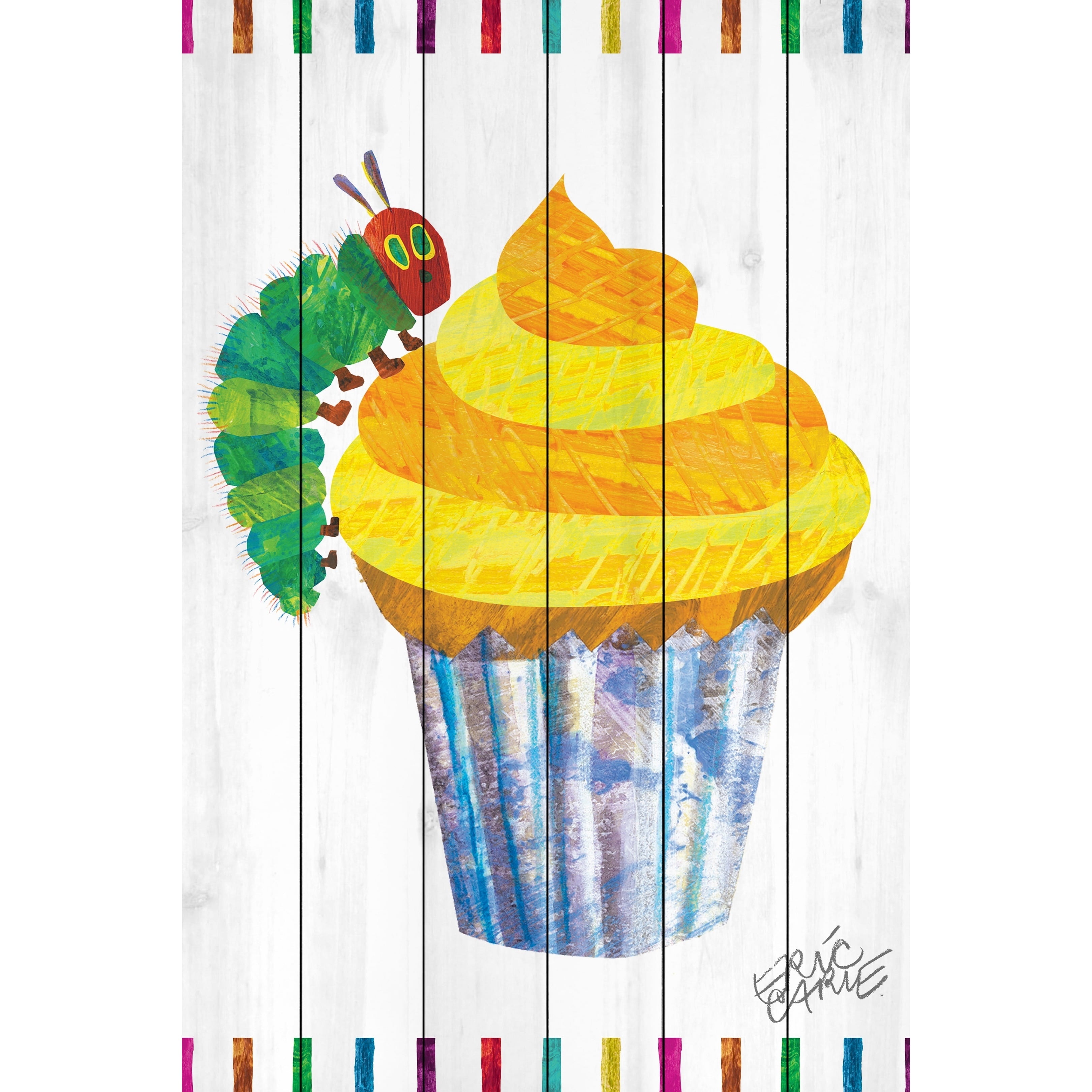 MARMONT HILL Caterpillar Cupcake - Multi-Color 24 x 36