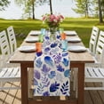 thumbnail image 4 of Table Runners 60 Inches Long Dress Scarves, Purple Leaves Farmhouse Kitchen/Dining Table Runner, Small Coffee Tablerunners, Spring Plants Rustic Vintage Botanical 13x60 Inch, 4 of 9