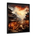 thumbnail image 2 of Designart "Ancient Dynasty Landscape IV" People Framed Wall Art - Global Yellow China Art Bedroom Framed Canvas Wall Art, 2 of 6