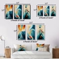 thumbnail image 4 of Designart "Circular Harmony Contemplating Divinity I" Modern Geometric Framed Wall Art Set Of 3 - Turquoise Abstract Frame Gallery Wall Set For Home Decor, 4 of 7