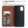 thumbnail image 4 of Dteck Case For Samsung Galaxy A71 4G (6.7 inch), Luxury Hybrid Folio PU Leather Wallet Case Card Slots Pocket Flip Stand TPU Protective Phone Cover ,Brown, 4 of 6