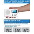 thumbnail image 4 of Radio Portable AM FM SW à Bande Complète avec Écran LCD, Haut-Parleur Intégré, 20 Postes Préréglés Radio Stéréo pour une Réception Longue Portée, Alimentée par Pile Ou USB, Prise Casque 3,5 mm pour la Maison et l'Extérieur, 4 of 12