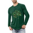 thumbnail image 1 of Blusas y camisas de manga larga con cuello redondo para hombre, deportivas, fitness, hogar, pijamas navideños estampados, camiseta de manga larga con cuello redondo, blusa de poliéster para hombre, 1 of 3