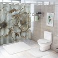 thumbnail image 7 of Orinice Flowers Bathroom Decor Set Colorful Luxurious Graphic Print Polyester Fabric Shower Curtain with Hooks 60x72, 7 of 7