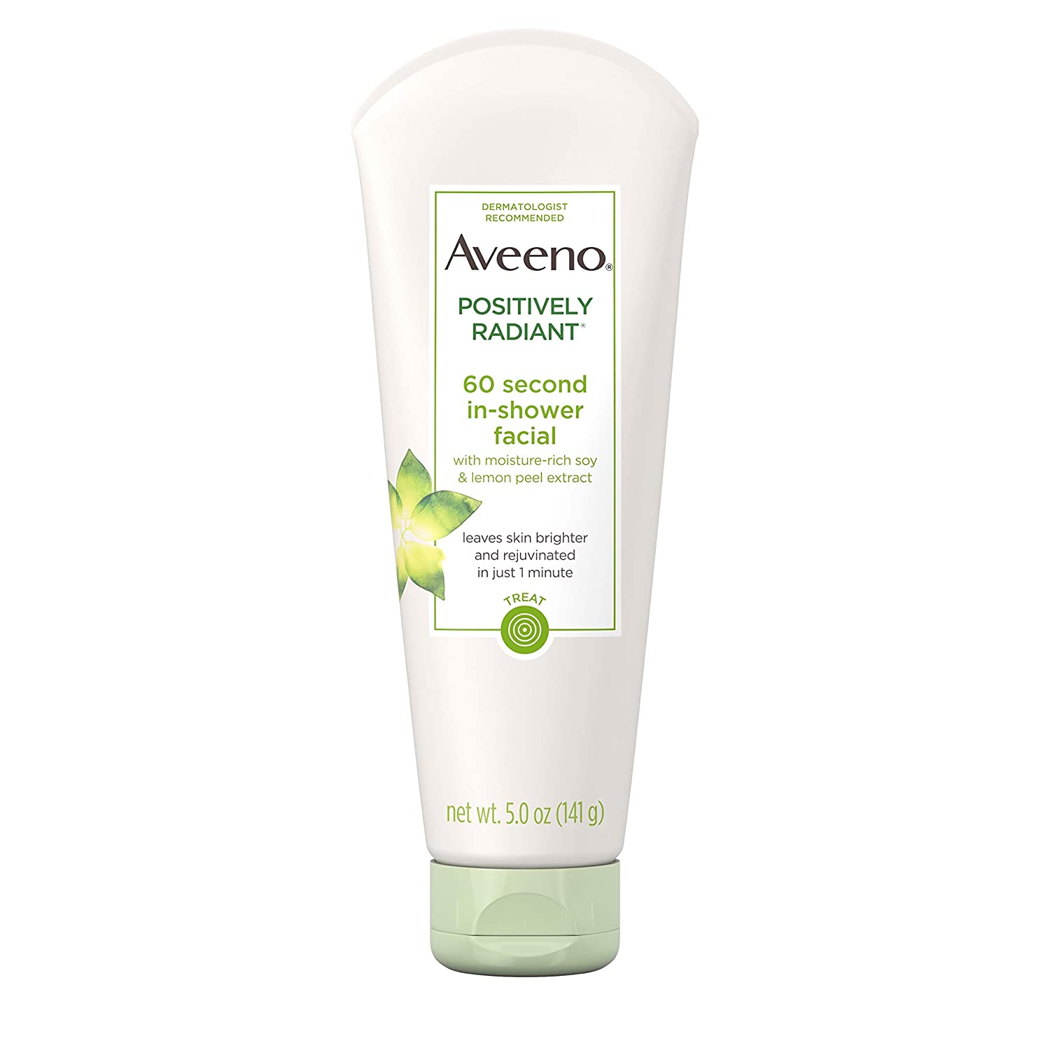 Aveeno Active Naturals Positively Radiant 60 Second In-Shower Facial Cleanser 5 oz (Pack of 4) - image 3 of 7