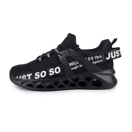 

Mens Sneakers Mesh Running Walking Shoes Comfortable Mens Casual Shoes - Black 13
