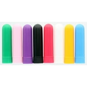 Aromatherapy Inhaler - Pk of 24, Multi Color Plastic (w/caps & wicks)