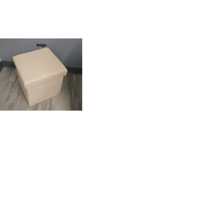 Sorbus Pouf de Rangement Teddy - Repose-Pieds Capitonné en Sherpa Doux