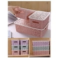 thumbnail image 3 of Cesta Organizador Canastilla Caja Canasta Almacenamiento 3pz, 3 of 7